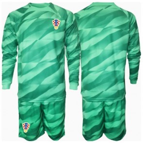 Chorvatsko Brankářské Dětské Venkovní dres komplet ME 2024 Dlouhý Rukáv (+ trenýrky)